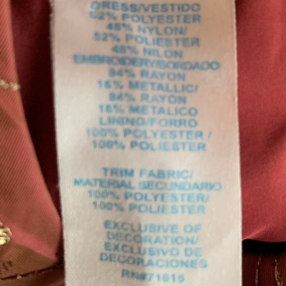 •Marmellata• Girls Iridescent Taffeta Floral Embroidered Dress - Size 24 Months - Picture 7 of 9